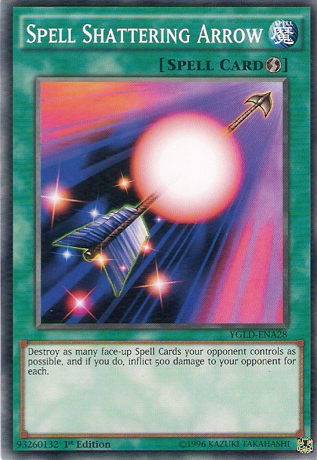 Spell Shattering Arrow [YGLD-ENA28] Common Yu-Gi-Oh!