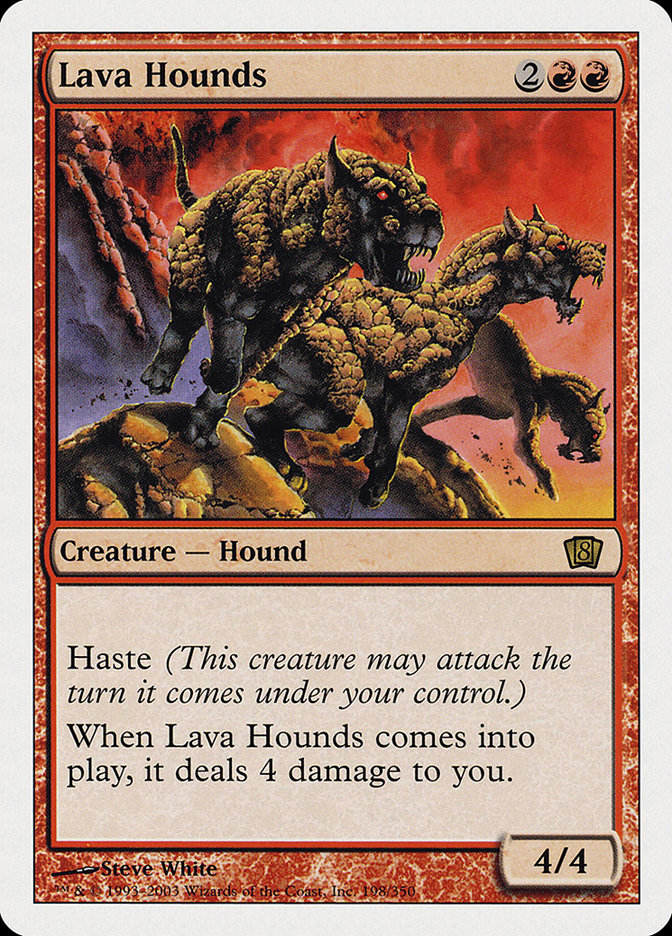 Lava Hounds [Eighth Edition] Magic: The Gathering