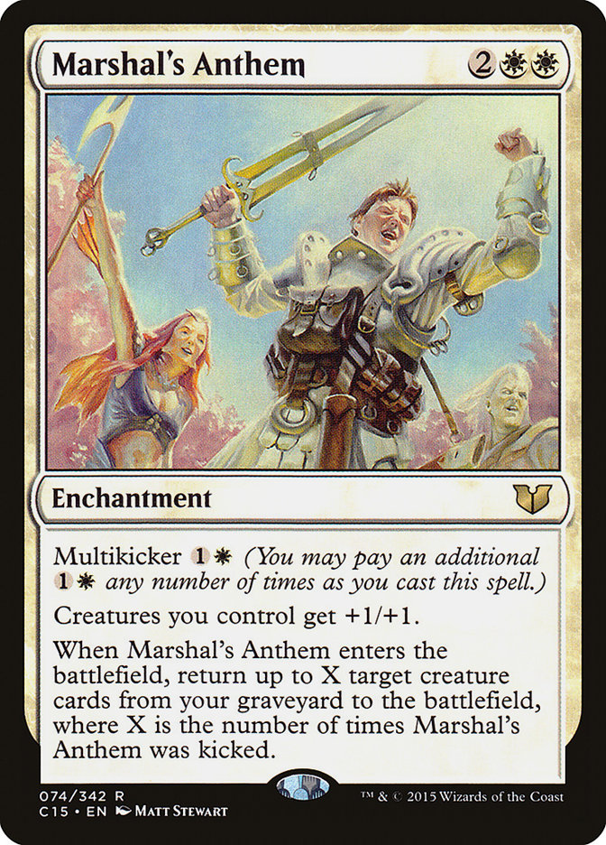 Marshal's Anthem [Commander 2015] Magic: The Gathering