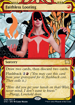 Faithless Looting (Foil Etched) [Strixhaven: School of Mages Mystical Archive] Magic: The Gathering