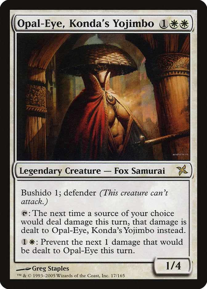 Opal-Eye, Konda's Yojimbo [Betrayers of Kamigawa] Magic: The Gathering