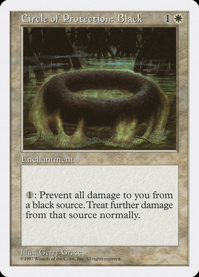 Circle of Protection: Black [Fifth Edition] Magic: The Gathering