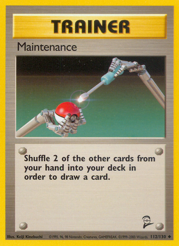 Maintenance (112/130) [Base Set 2] Pokémon