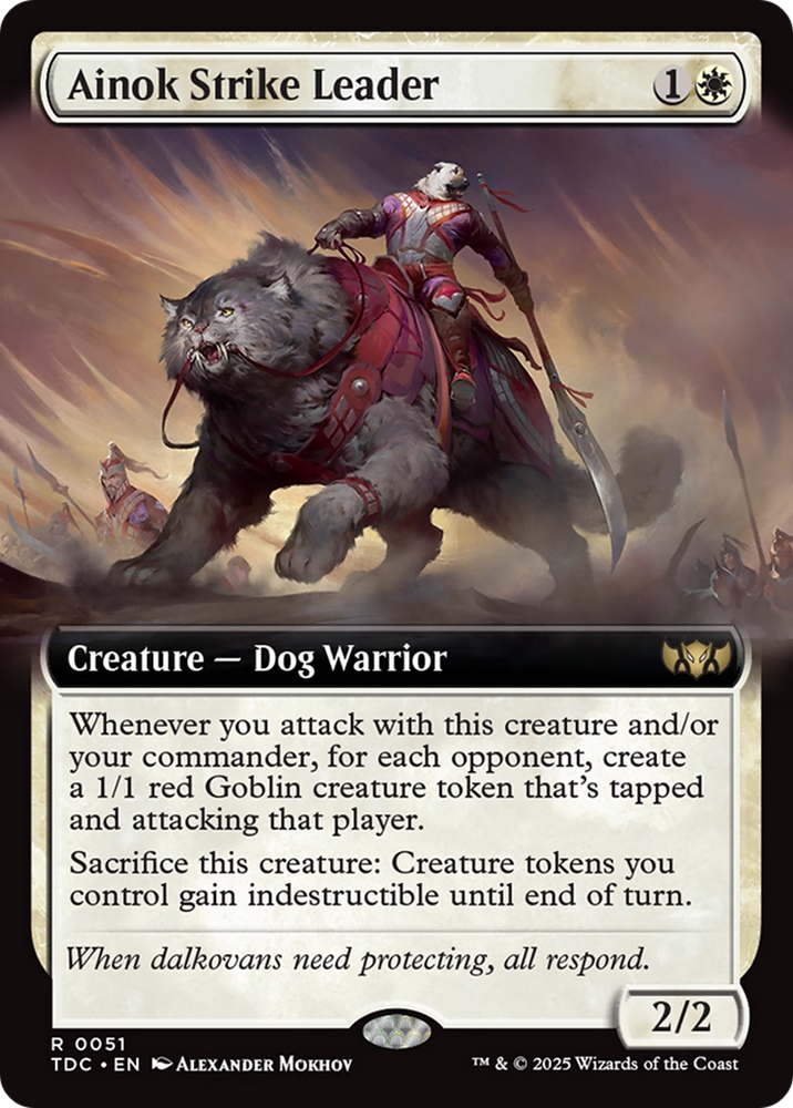 Ainok Strike Leader (Extended Art) [Tarkir: Dragonstorm Commander] Magic: The Gathering