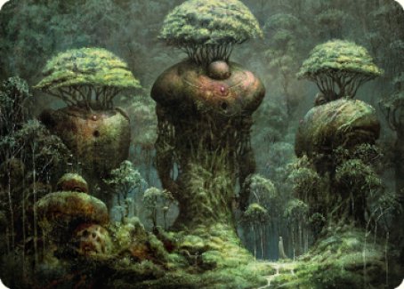 Forest Art Card [Dominaria United Art Series] Magic: The Gathering