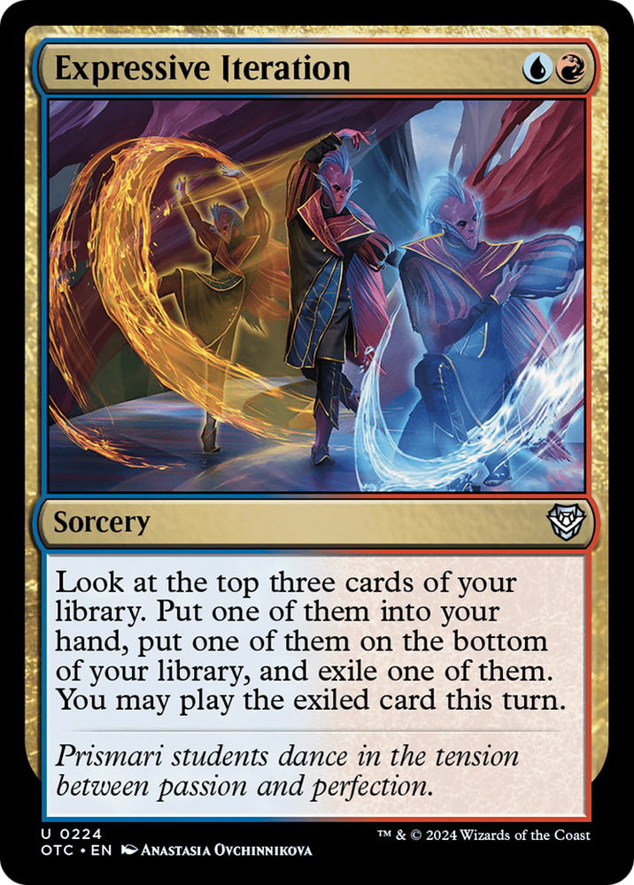 Expressive Iteration [Outlaws of Thunder Junction Commander] Magic: The Gathering
