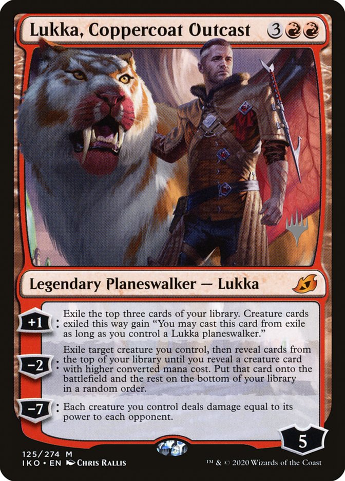 Lukka, Coppercoat Outcast (Promo Pack) [Ikoria: Lair of Behemoths Promos] Magic: The Gathering