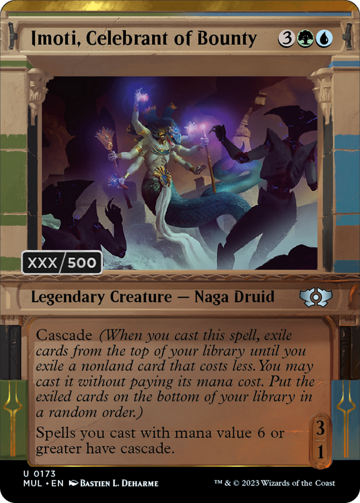 Imoti, Celebrant of Bounty (Serialized) [Multiverse Legends] Magic: The Gathering