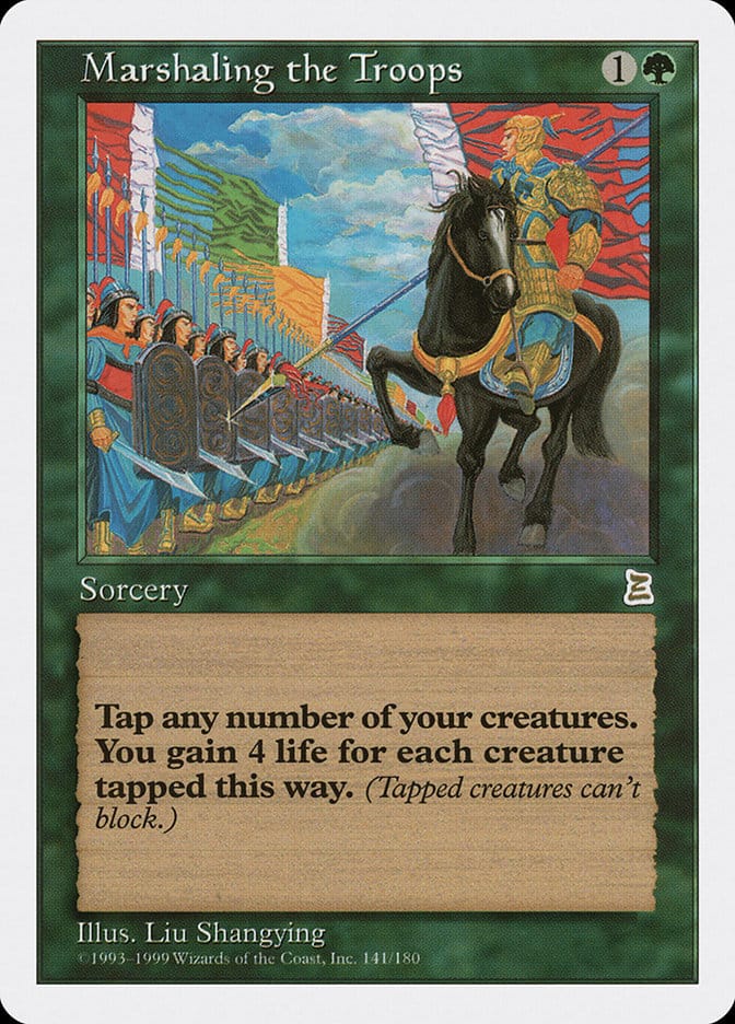 Marshaling the Troops [Portal Three Kingdoms] Magic: The Gathering