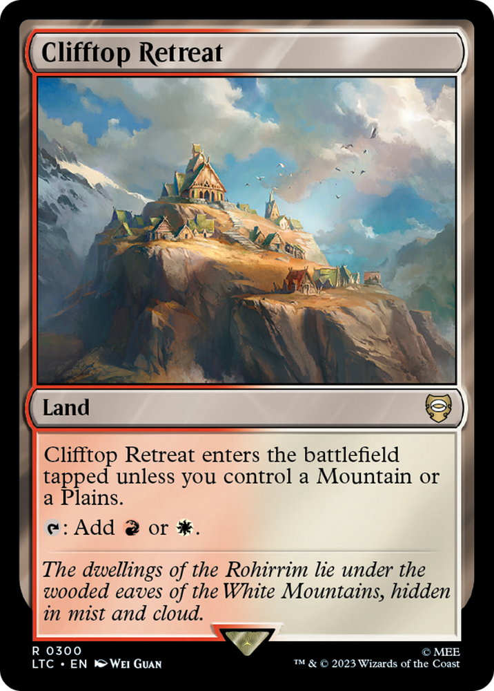 Clifftop Retreat [The Lord of the Rings: Tales of Middle-Earth Commander] Magic: The Gathering