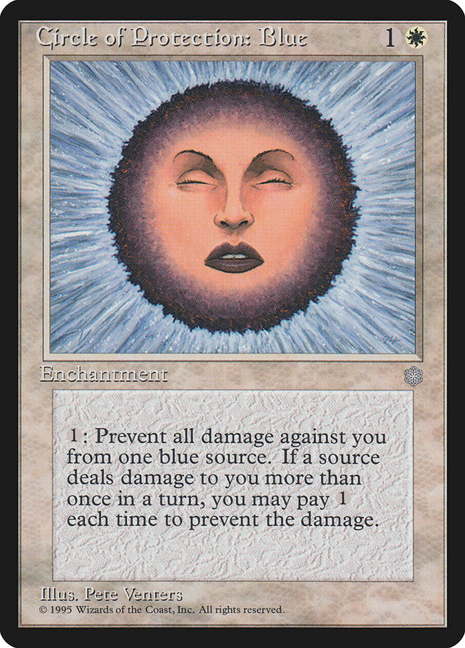 Circle of Protection: Blue [Ice Age] Magic: The Gathering