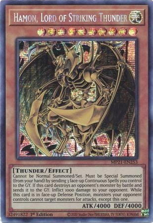 Hamon, Lord of Striking Thunder [MP21-EN253] Prismatic Secret Rare - Yugioh Cards For Your TCG Needs!