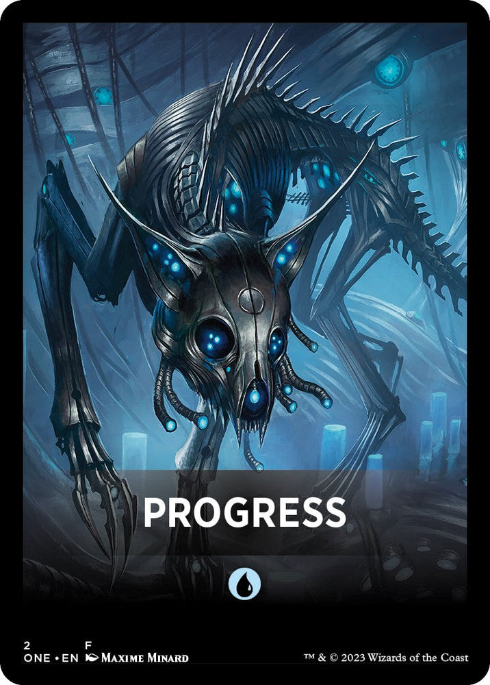Progress Theme Card [Phyrexia: All Will Be One Tokens] Magic: The Gathering