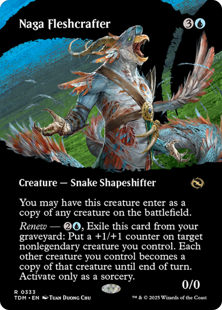 Naga Fleshcrafter (Borderless) [Tarkir: Dragonstorm] Magic: The Gathering