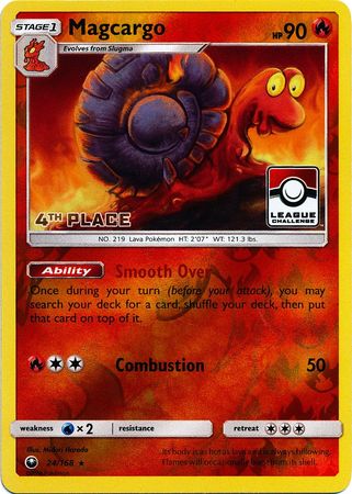 Magcargo (24/168) (League Promo 4th Place) [Sun & Moon: Celestial Storm] Pokémon