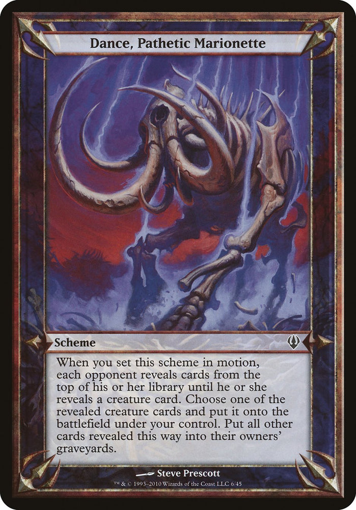 Dance, Pathetic Marionette (Schemes) [Archenemy Schemes] Magic: The Gathering