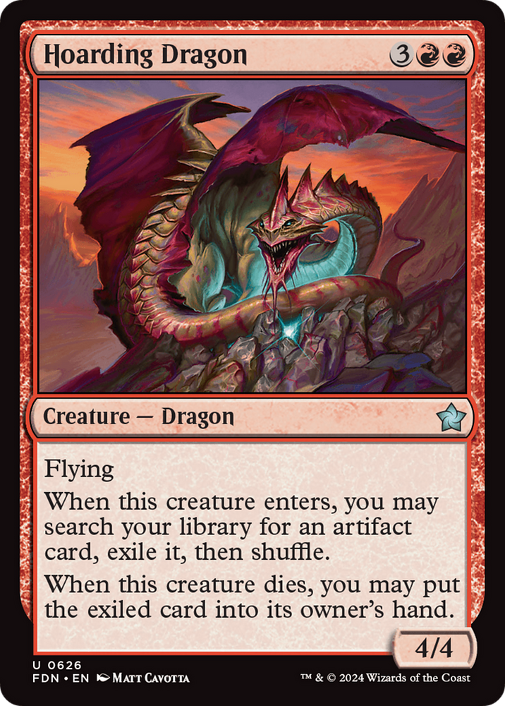 Hoarding Dragon [Foundations] Magic: The Gathering