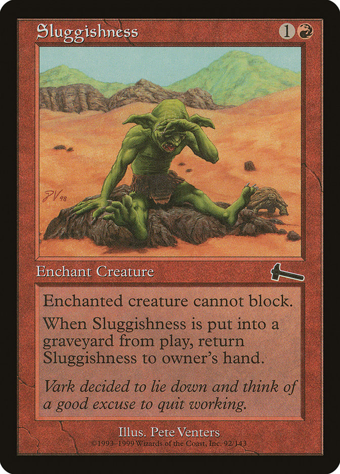 Sluggishness [Urza's Legacy] Magic: The Gathering