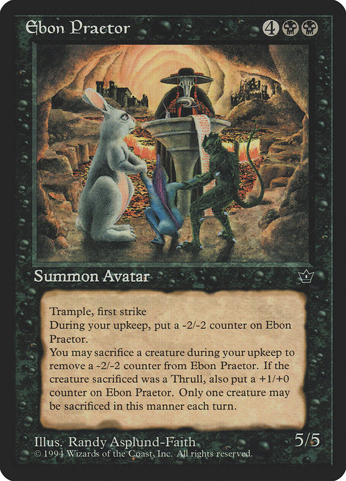 Ebon Praetor [Fallen Empires] Magic: The Gathering