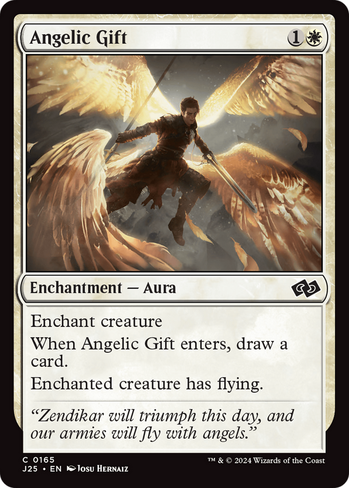 Angelic Gift [Foundations Jumpstart] Magic: The Gathering