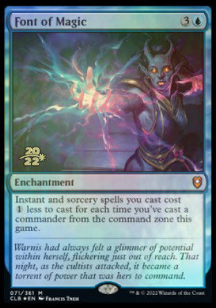 Font of Magic [Commander Legends: Battle for Baldur's Gate Prerelease Promos] Magic: The Gathering