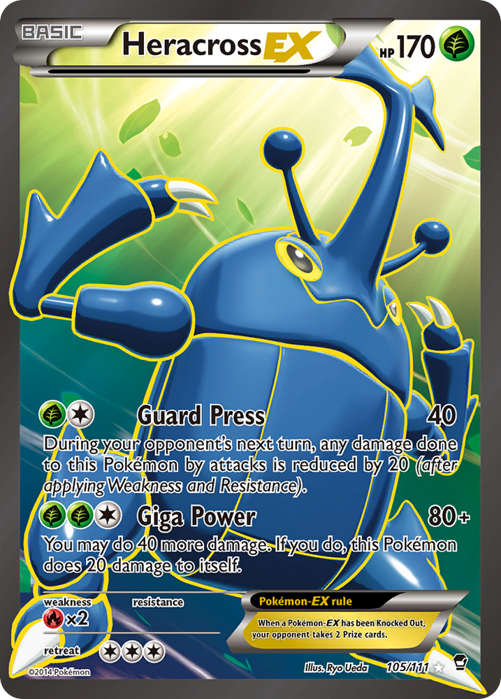 Heracross EX (105/111) [XY: Furious Fists] Pokémon