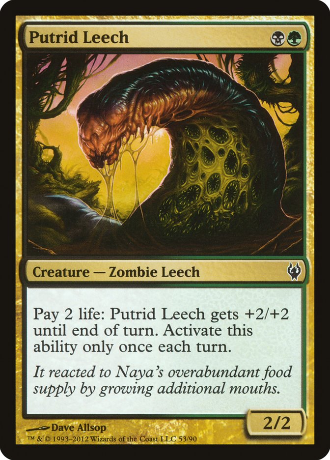 Putrid Leech [Duel Decks: Izzet vs. Golgari] Magic: The Gathering