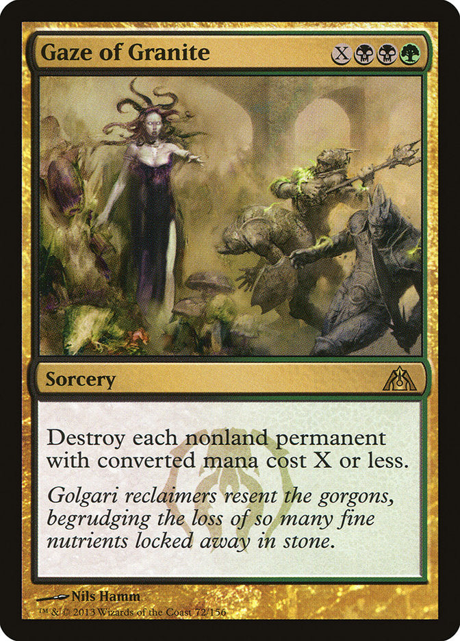 Gaze of Granite [Dragon's Maze] Magic: The Gathering