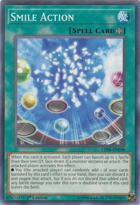 Smile Action [LED6-EN048] Common Yu-Gi-Oh!