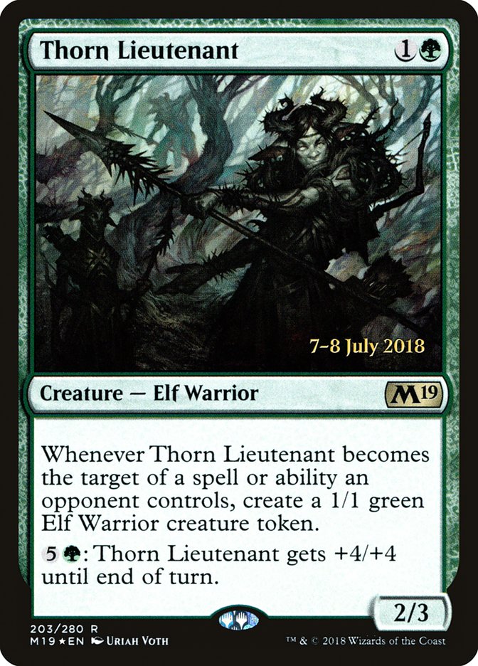 Thorn Lieutenant [Core Set 2019 Prerelease Promos] Magic: The Gathering