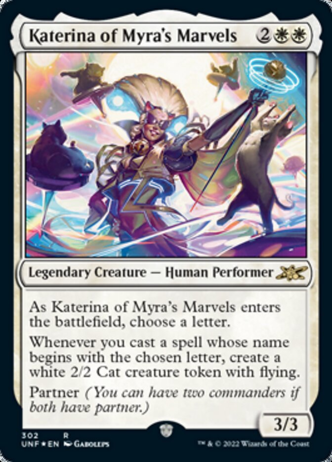 Katerina of Myra's Marvels (Galaxy Foil) [Unfinity] Magic: The Gathering