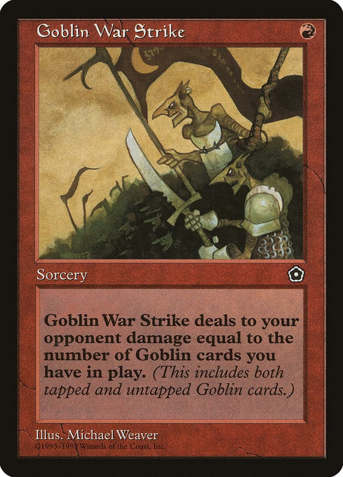 Goblin War Strike [Portal Second Age] Magic: The Gathering