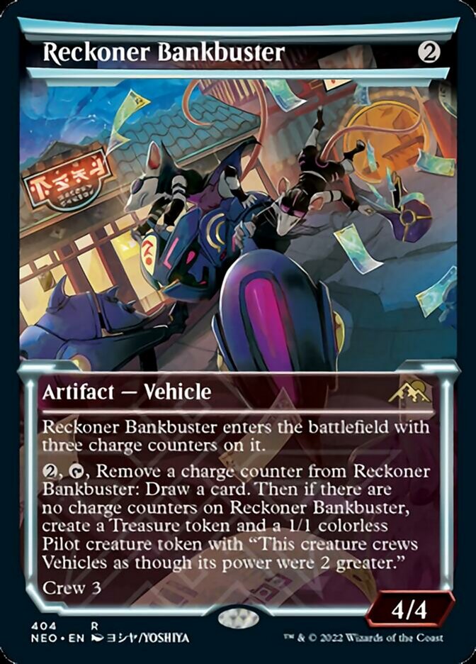 Reckoner Bankbuster (Showcase Soft Glow) [Kamigawa: Neon Dynasty] Magic: The Gathering