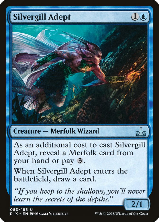 Silvergill Adept [Rivals of Ixalan] Magic: The Gathering