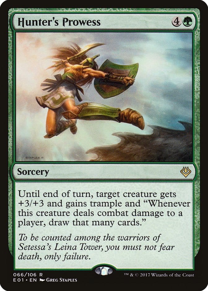 Hunter's Prowess [Archenemy: Nicol Bolas] Magic: The Gathering