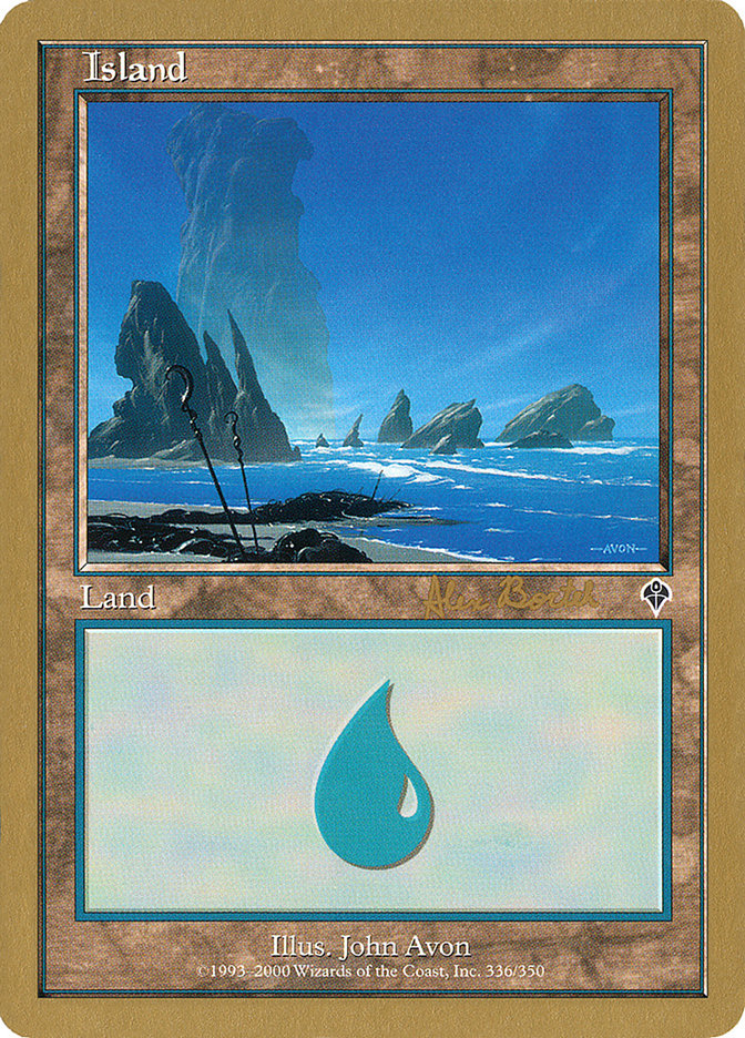 Island (ab336a) (Alex Borteh) [World Championship Decks 2001] Magic: The Gathering