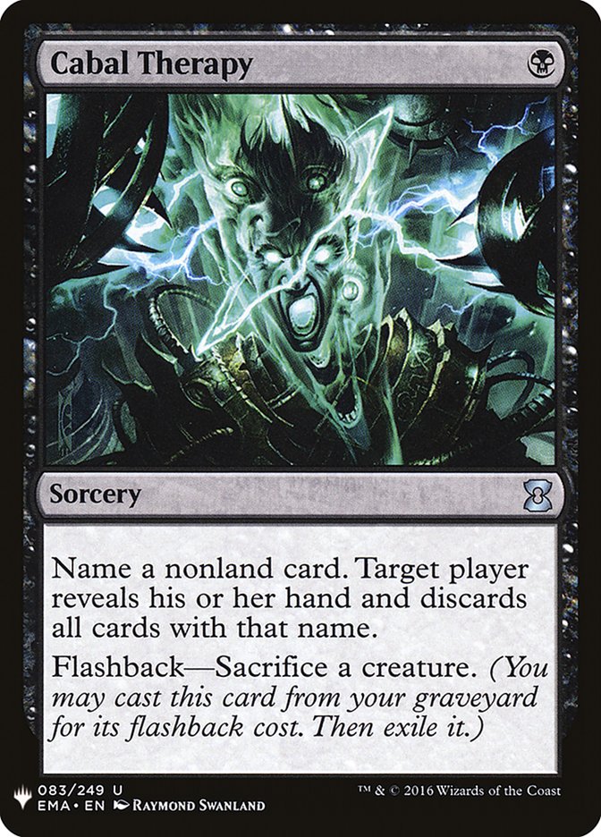 Cabal Therapy [Mystery Booster] Magic: The Gathering