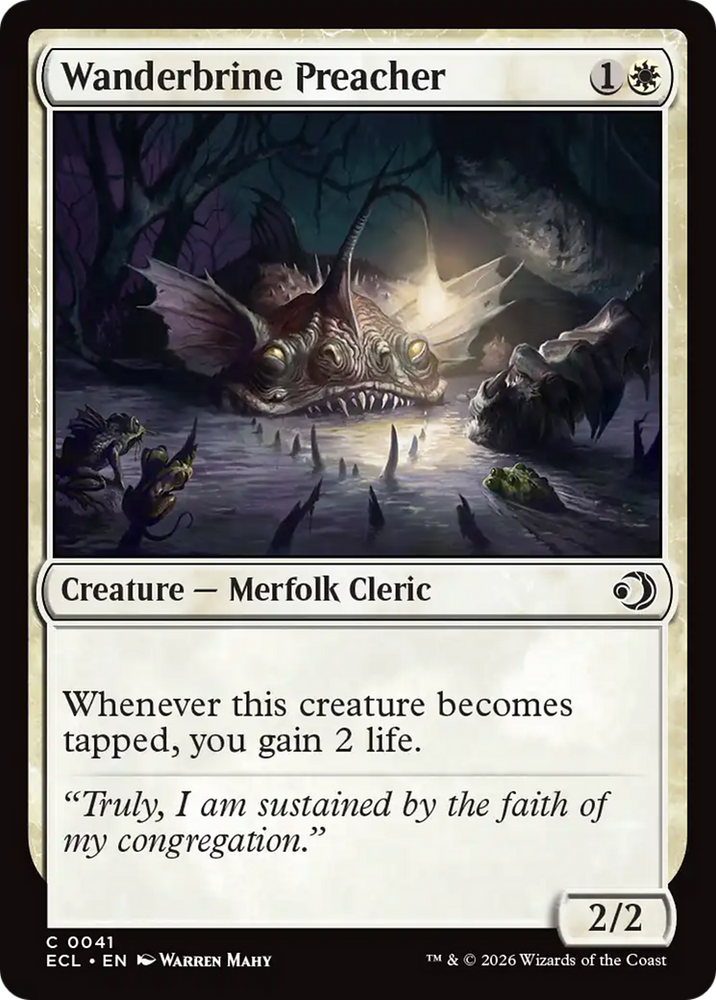 Wanderbrine Preacher [Lorwyn Eclipsed] Magic: The Gathering