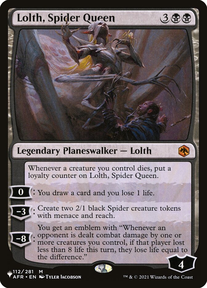 Lolth, Spider Queen [The List] Magic: The Gathering