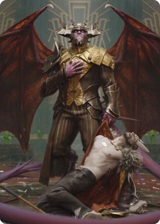 Ob Nixilis, the Adversary 1 Art Card [Streets of New Capenna Art Series] Magic: The Gathering