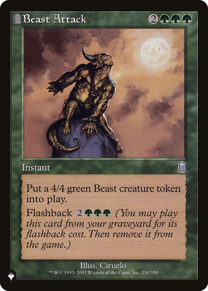 Beast Attack [The List] Magic: The Gathering