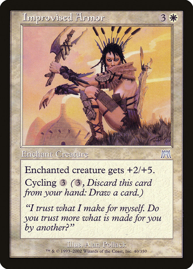 Improvised Armor [Onslaught] Magic: The Gathering