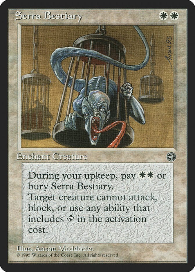 Serra Bestiary [Homelands] Magic: The Gathering