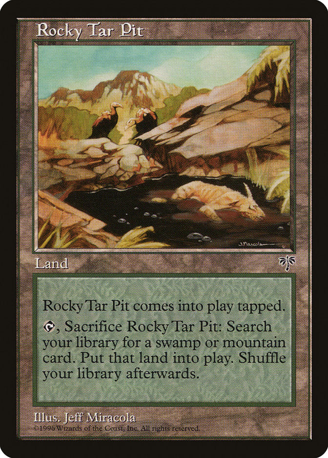 Rocky Tar Pit [Mirage] Magic: The Gathering