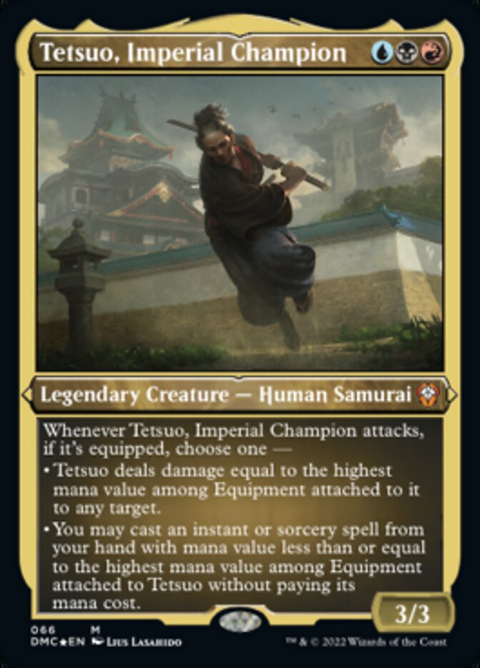 Tetsuo, Imperial Champion (Foil Etched) [Dominaria United Commander] Magic: The Gathering