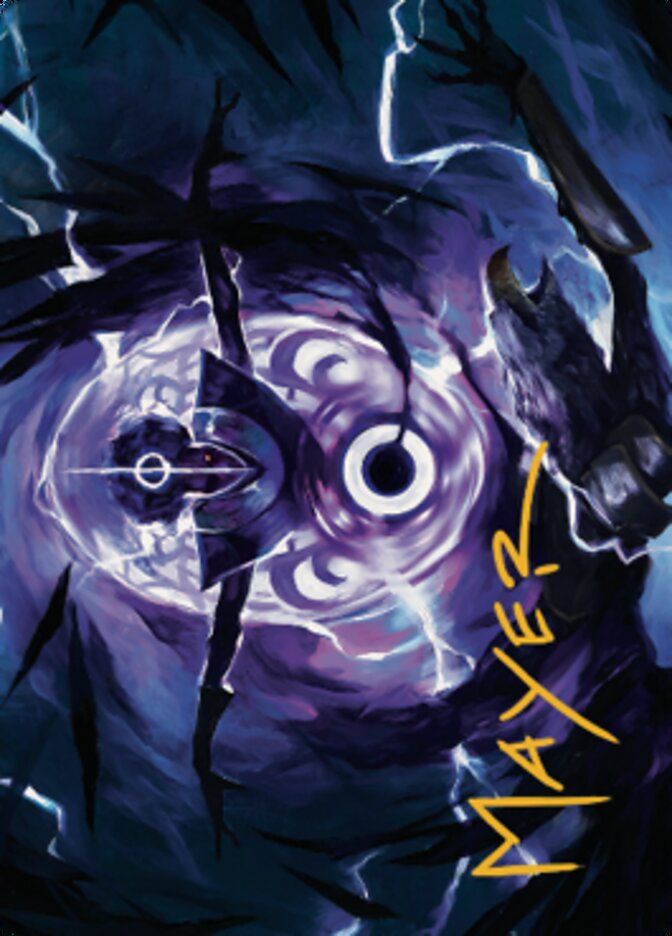 Rona's Vortex Art Card (Gold-Stamped Signature) [Dominaria United Art Series] Magic: The Gathering