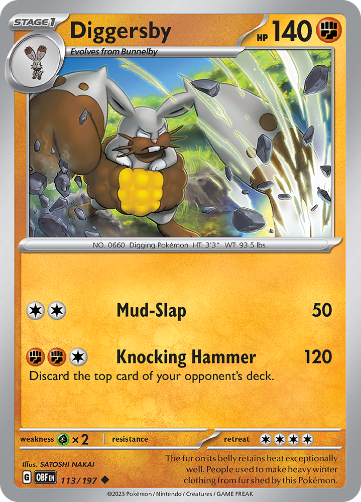 Diggersby (113/197) [Scarlet & Violet: Obsidian Flames] Pokémon