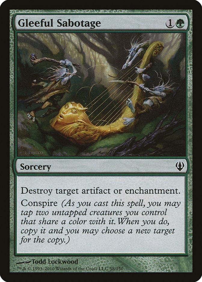 Gleeful Sabotage [Archenemy] Magic: The Gathering