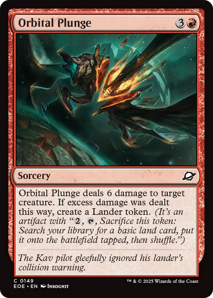 Orbital Plunge [Edge of Eternities] Magic: The Gathering
