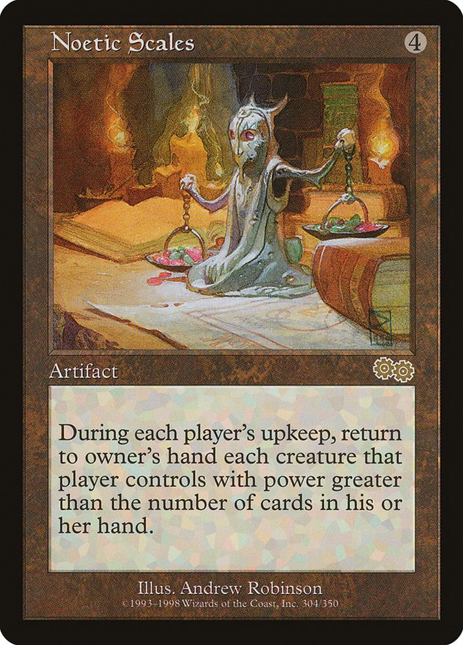 Noetic Scales [Urza's Saga] Magic: The Gathering